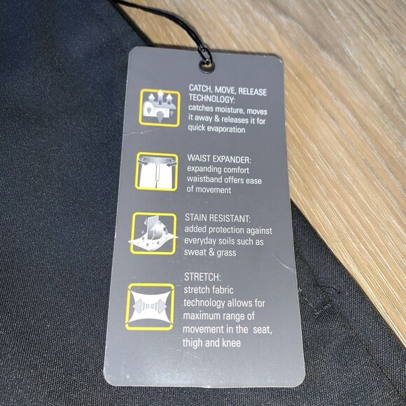 New NWT GS Gray Performance Flat Front Dress Pants Mens Plus Size 46x30 - Picture 5 of 13